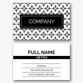 Universal business card template