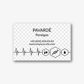 Paramediko vizitinės kortelės Šablonas