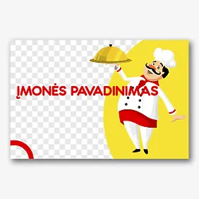 Restorano reklamos reklamjuostės šablonas