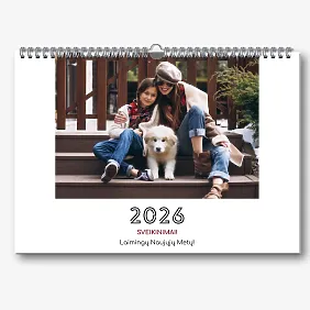 Mielas sieninis kalendorius šablonas