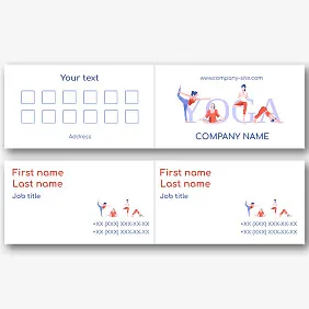 Yoga School Business Card Template