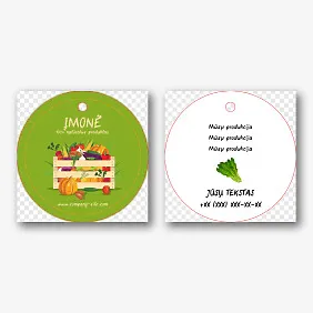 Šablonų žymos ūkio ekologiniams produktams