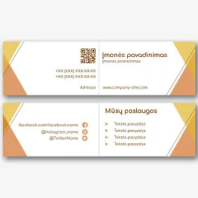 Abstraktus geometrinis vizitinės kortelės Šablonas