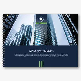 Verslo įmonės brošiūros šablonas