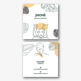 Masažuotojo vizitinės kortelės Šablonas 