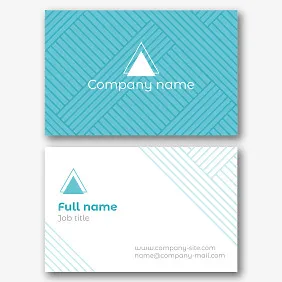 Minimalist abstract business card template