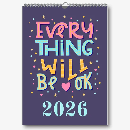 Positive Wall Calendar Template