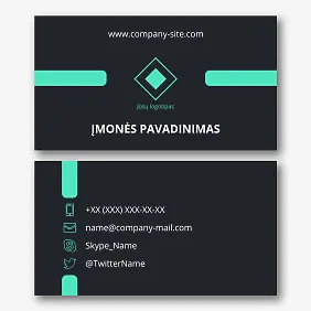 Verslo Abstraktus vizitinės kortelės Šablonas