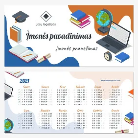 Universiteto Reklamos Kalendoriaus Šablonas