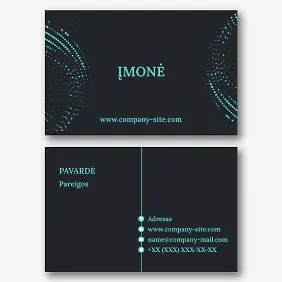Asmeninis Abstraktus vizitinės kortelės Šablonas