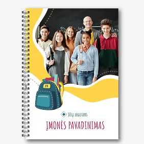 Privačios Mokyklos Bloknoto Šablonas