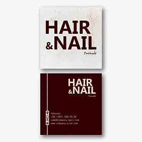 Grožio salono vizitinės kortelės Šablonas