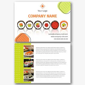 Sushi Restaurant Flyer Template