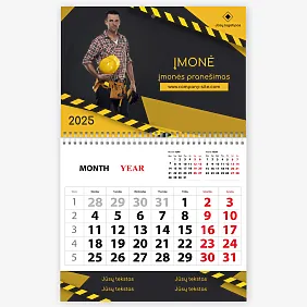 Statybos Įmonės ketvirčio kalendoriaus šablonas