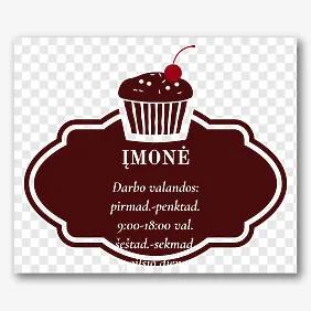 Konditerijos gaminių darbo grafiko šablonas