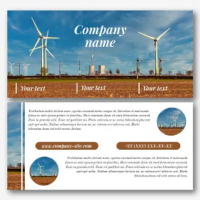Wind Farm Flyer Template