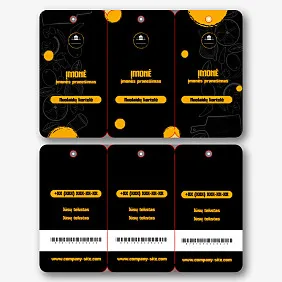 Burger mini kortelės Šablonas