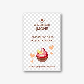 Konditerijos vizitinės kortelės Šablonas