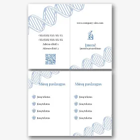Laboratorinės vizitinės kortelės Šablonas