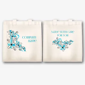 Bag pattern with flowers