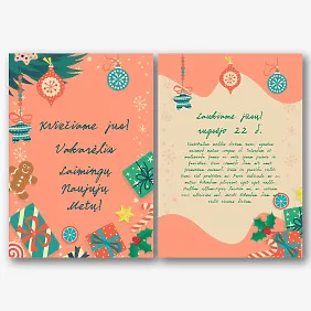 Naujųjų metų kvietimo Šablonas