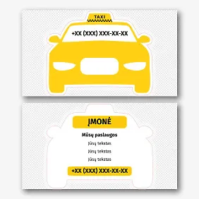 Taksi paslaugos Vizitinės kortelės Šablonas