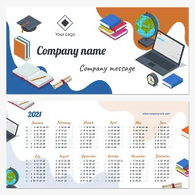 University Advertising Calendar Template