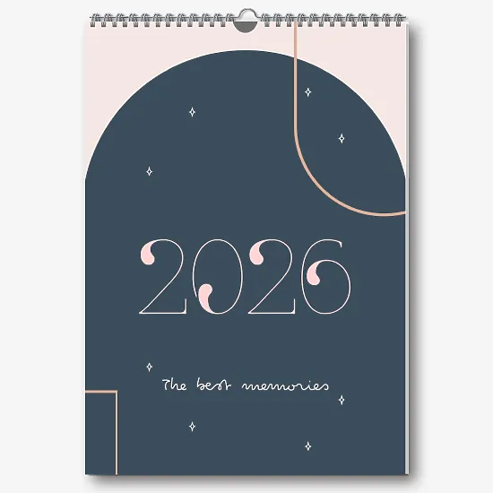 "Best Memories" Wall Calendar Template