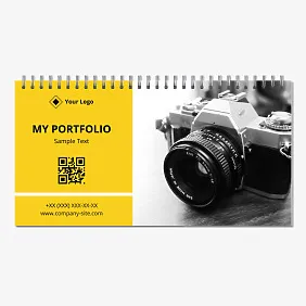 Calendar template-photo artist's portfolio