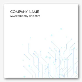 IT Company Sticker template