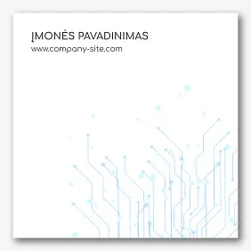 IT įmonės lipduko šablonas