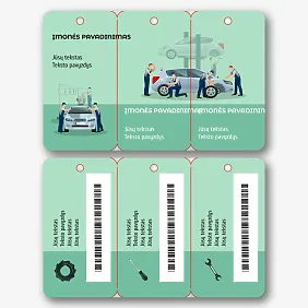 Degalinės nuolaidų mini kortelės Šablonas