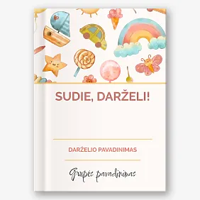 Fotoknygos šablonas " Sudie, vaikų darželis!"