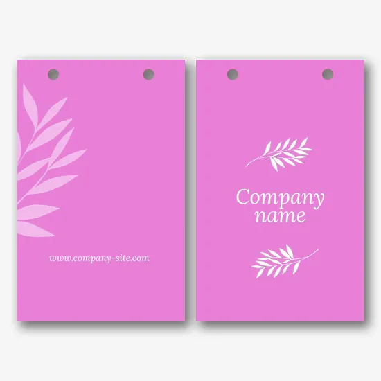 Beauty store paper bag template
