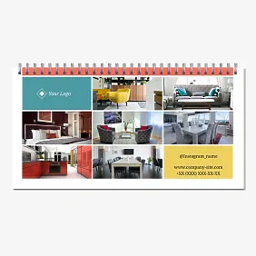 Furniture Salon calendar template