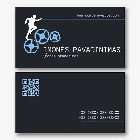 Top manager vizitinės kortelės Šablonas