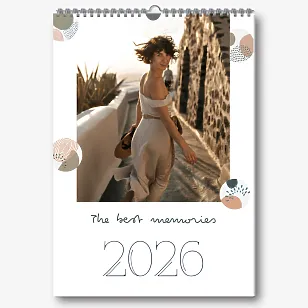 "Best Memories" Wall Calendar Template