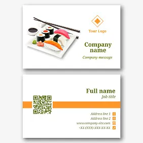 Japanese Restaurant business Card template