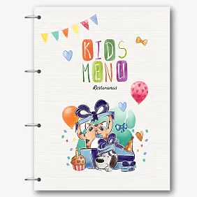 Vaikiško meniu šablonas 