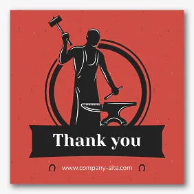 Blacksmith Sticker Template