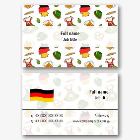 German Language Tutor Business Card template
