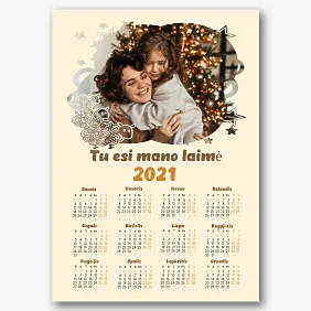 Naujųjų Metų šeimos kalendoriaus Šablonas