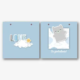 Popierinio maišelio šablonas vaikų dovanai