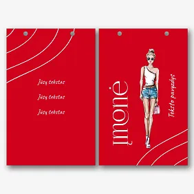 Butiko Popierinio Maišelio Šablonas