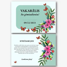 Su Gimtadieniu Sveikinimo Atviruko Šablonas