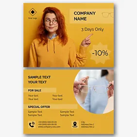 Optics Store leaflet template