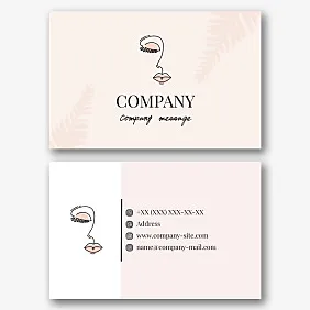 Make-up artist's business card template