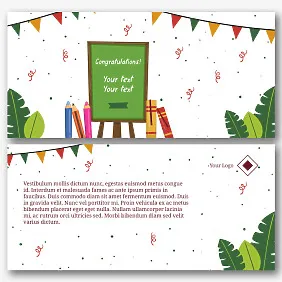 Teacher's Day greeting Card template