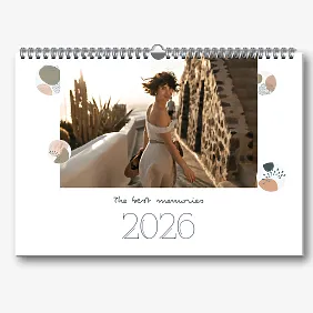 "Best Memories" Wall Calendar Template