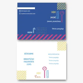 Saldainių parduotuvės etiketės šablonas